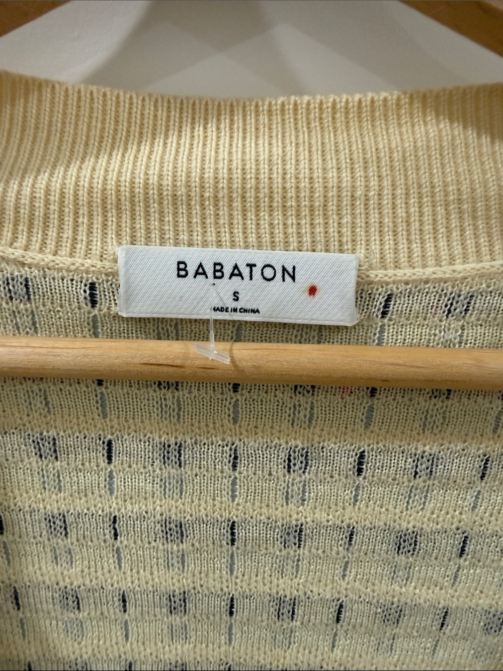 Babaton Cream and Black Grid Button-Front Cardigan - Picture 2 of 6